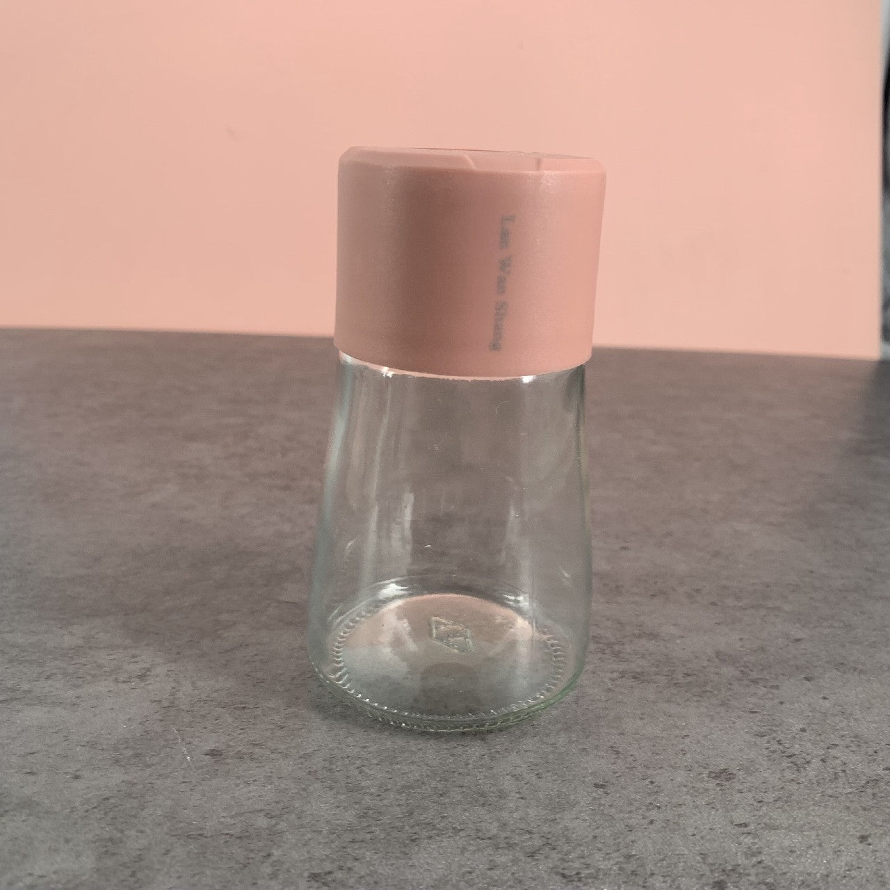 Lan Wan Shang Press-type Glass Leak-proof Oil Bottle Red Plastic Cover