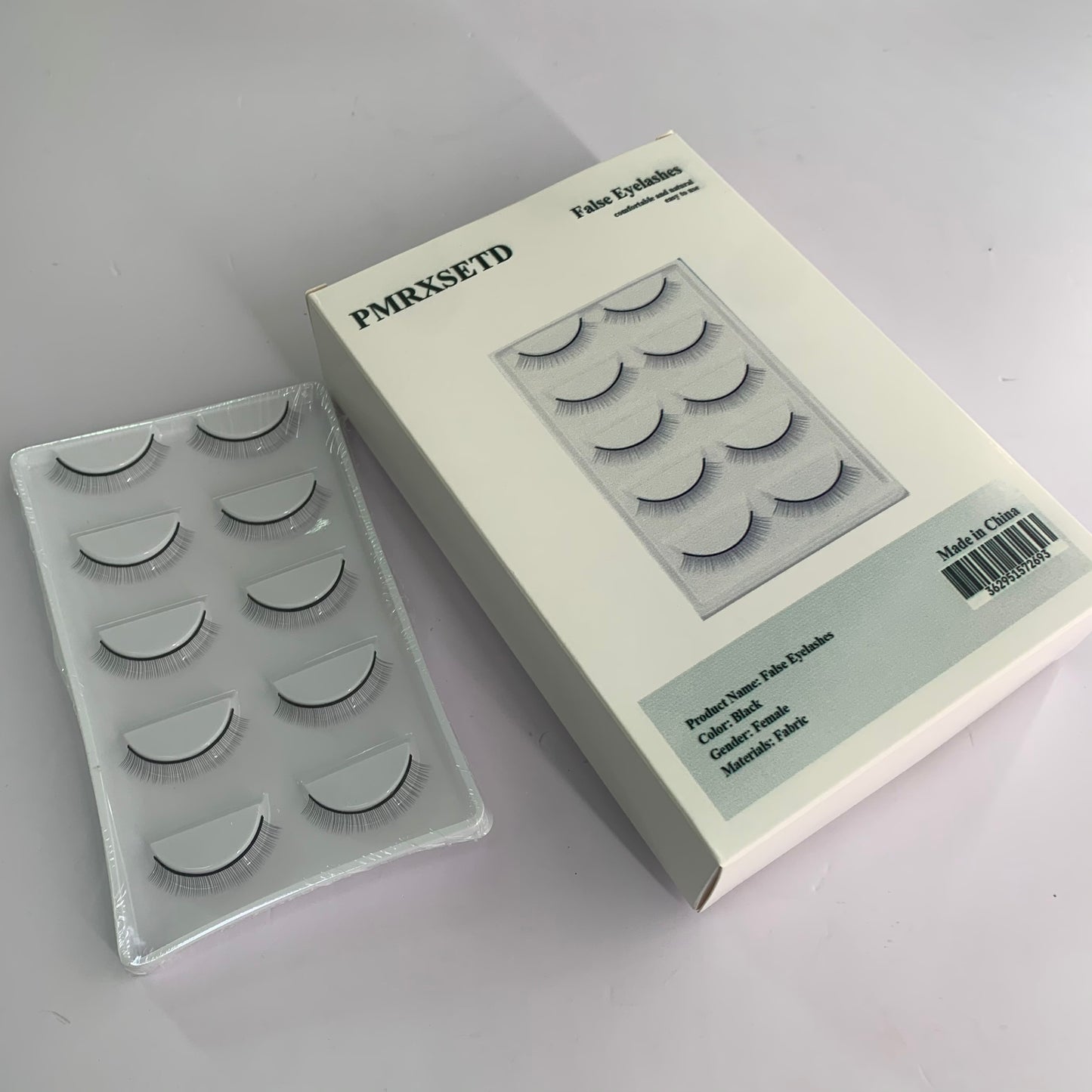 PMRXSETD Natural False Eyelashes in Black