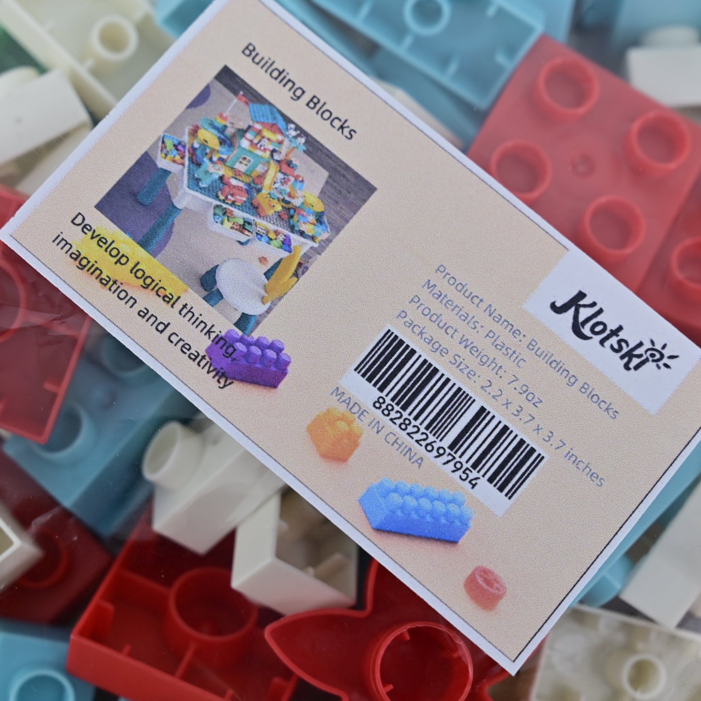 Klotski Building Block Toys, Educational Toys, 30 Pieces, Multi-color, Building Block Construction Toys